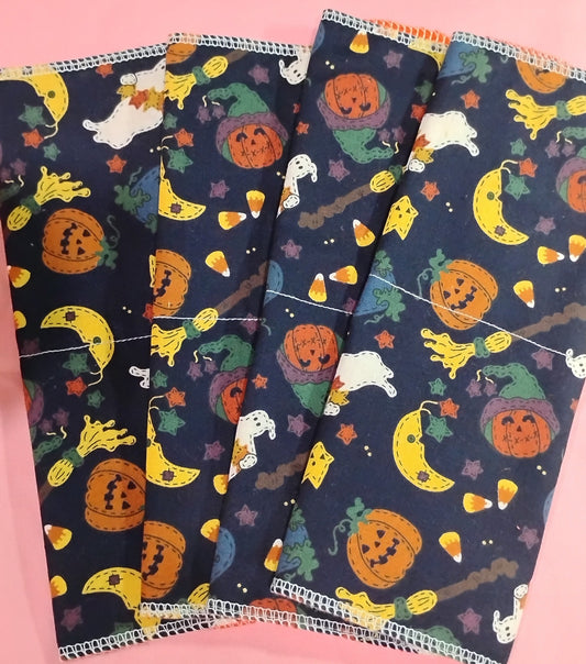 Un Paper Towel - Reusable - Cotton - Witch Pumpkins Brooms